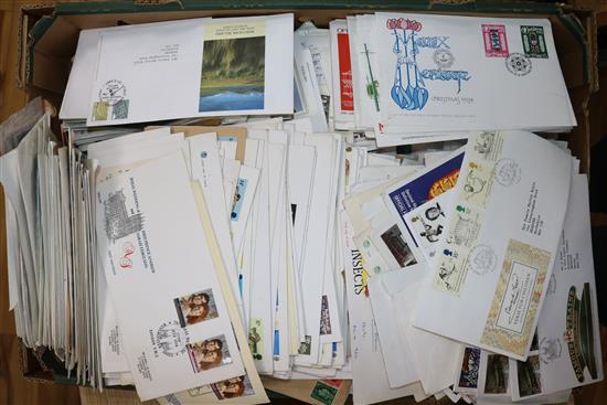 A box of UK First Day Covers